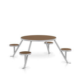 Round Picnic Table - Seats 4